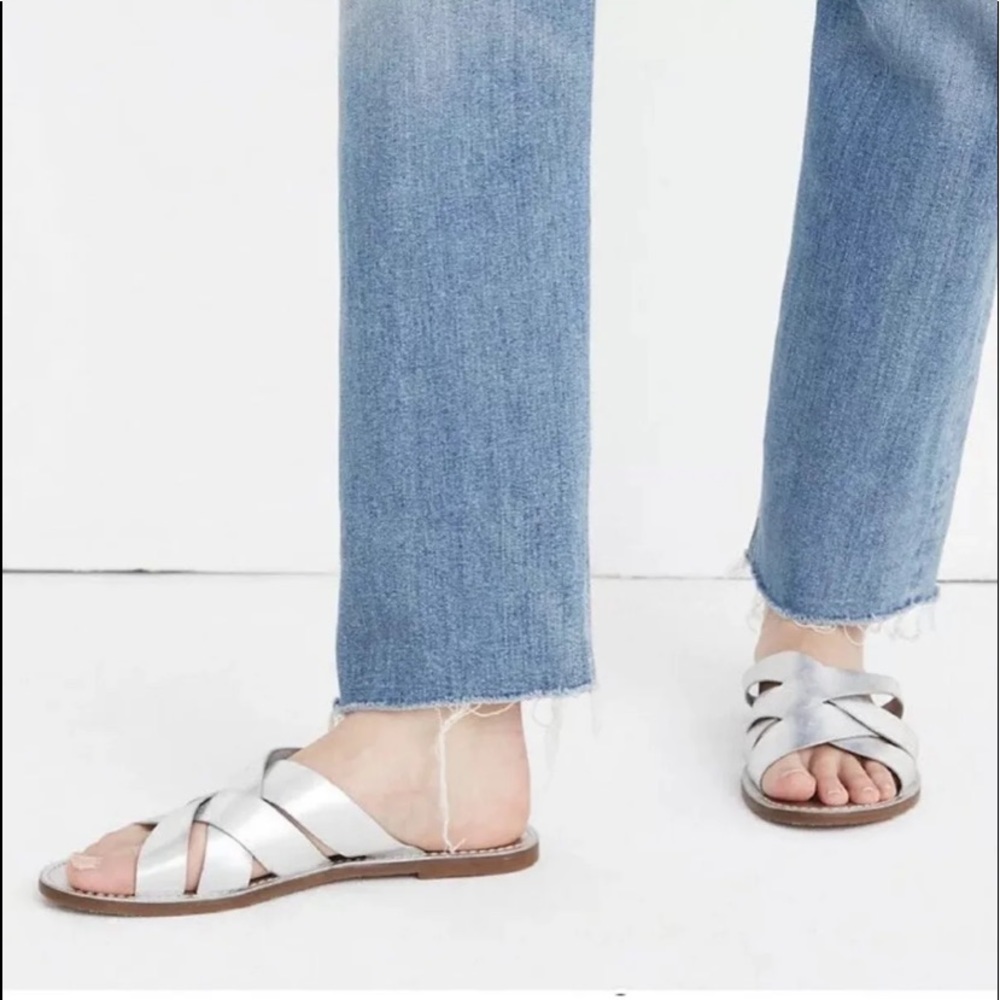 Madewell Silver Leather Sandals